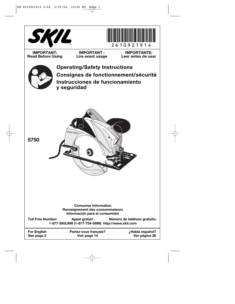 Skil 5750 User Manual | 40 pages