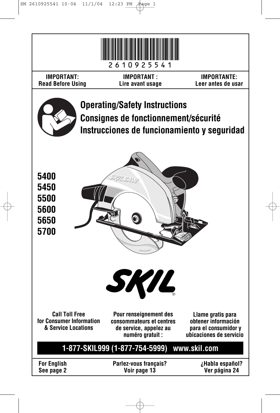 Skil 5400 User Manual | 36 pages