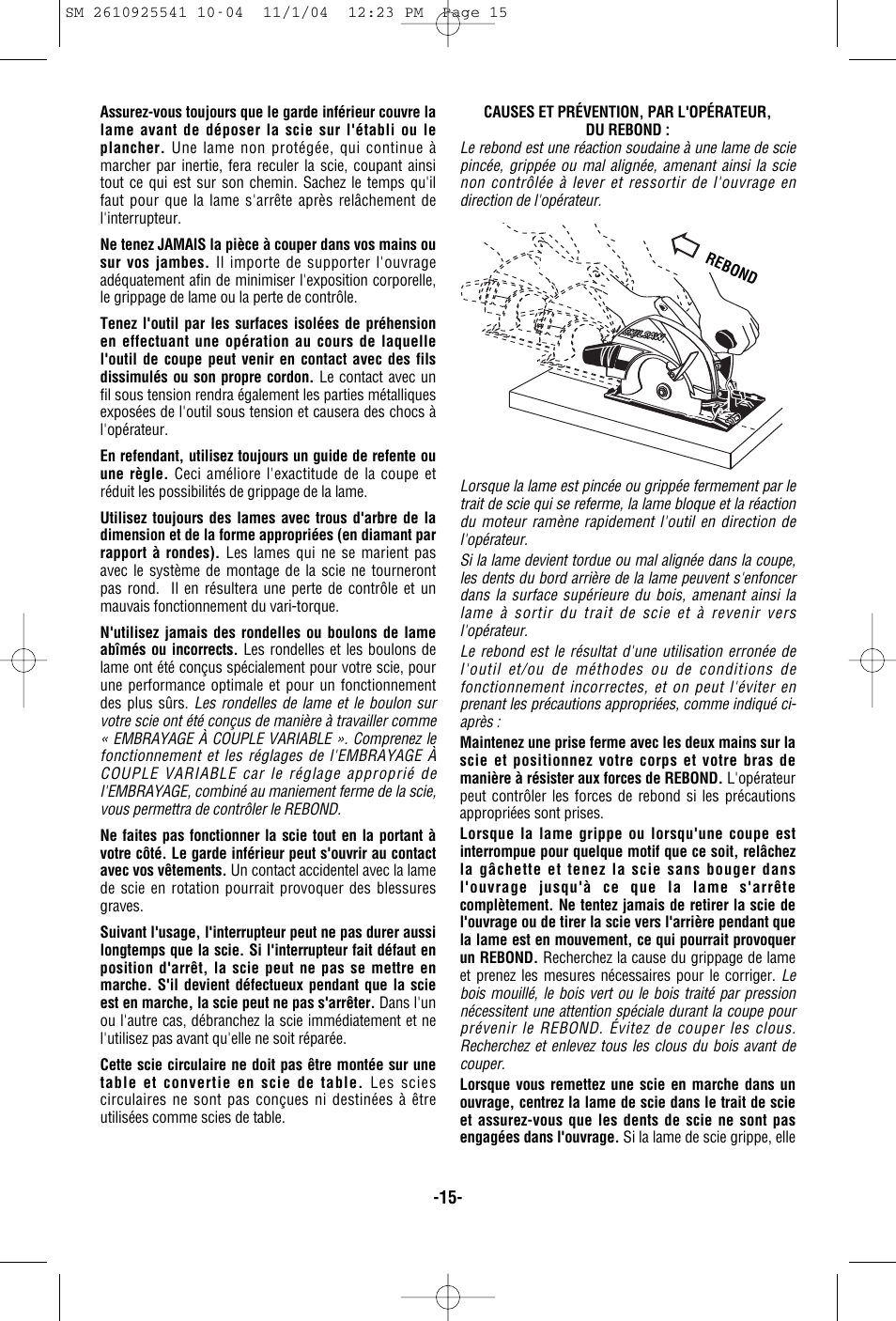 Skil 5400 User Manual | Page 15 / 36