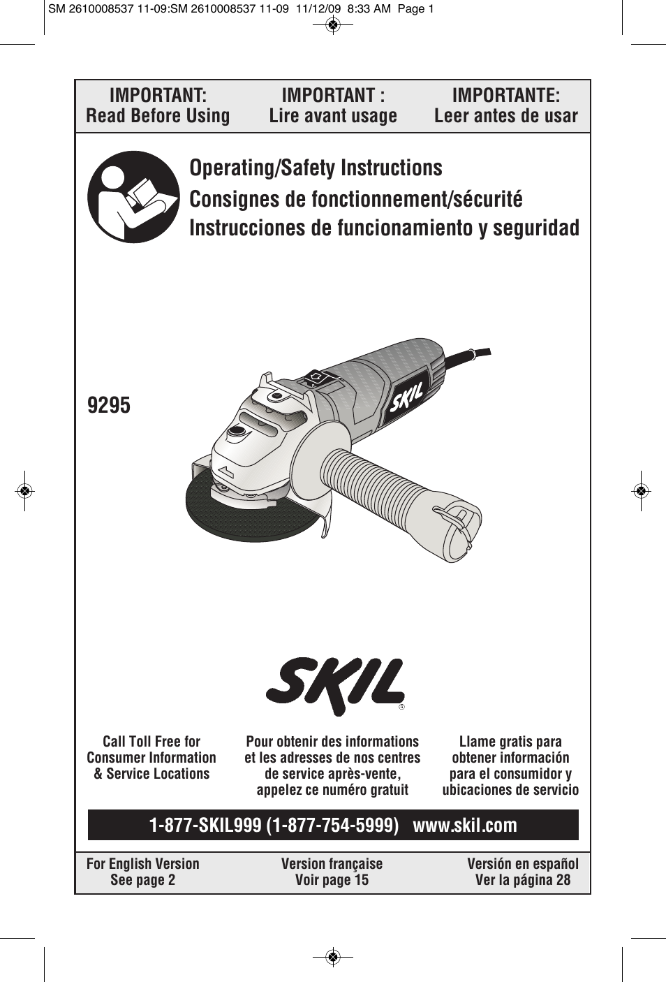 Skil 9295 User Manual | 44 pages