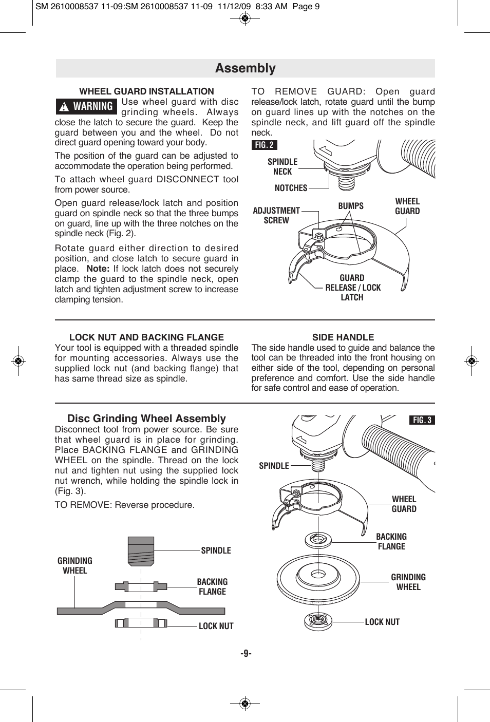 Assembly | Skil 9295 User Manual | Page 9 / 44