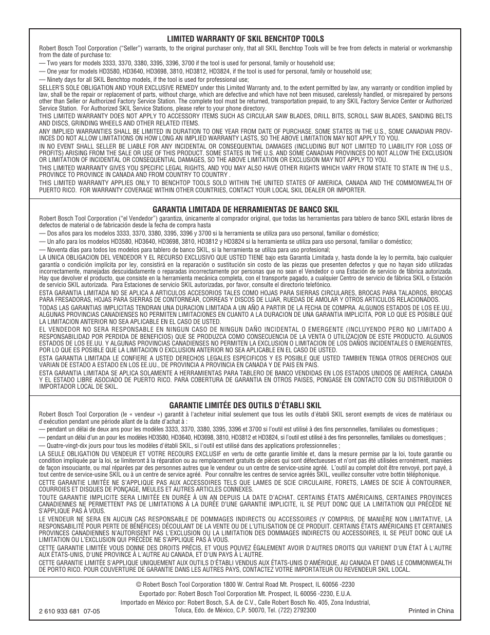 Skil 3700 User Manual | Page 112 / 112