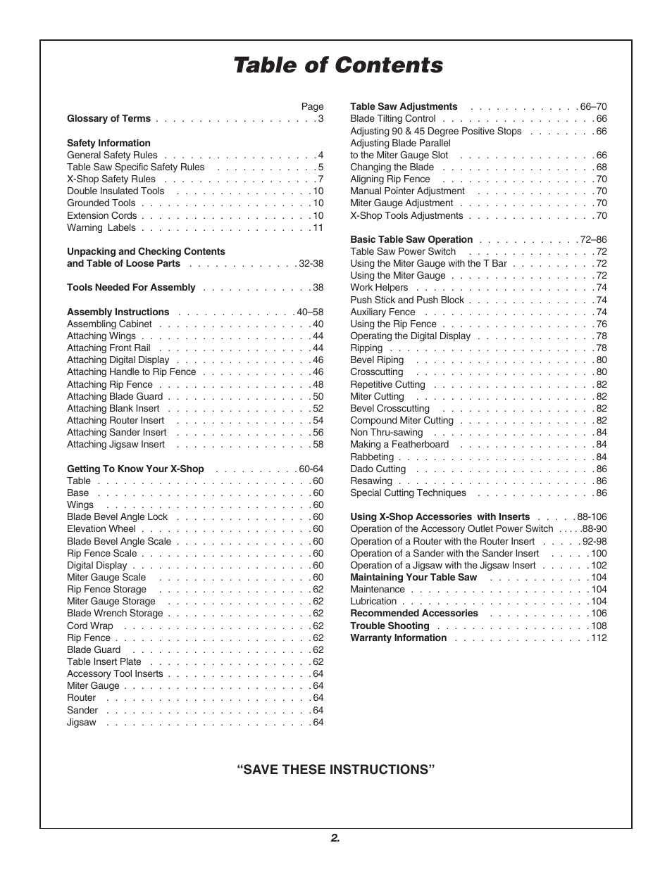 Skil 3700 User Manual | Page 2 / 112