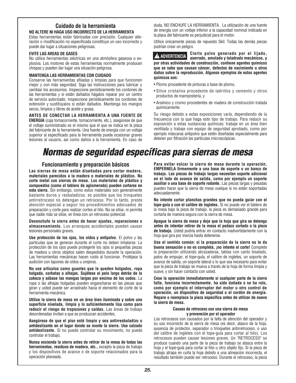 Skil 3700 User Manual | Page 25 / 112
