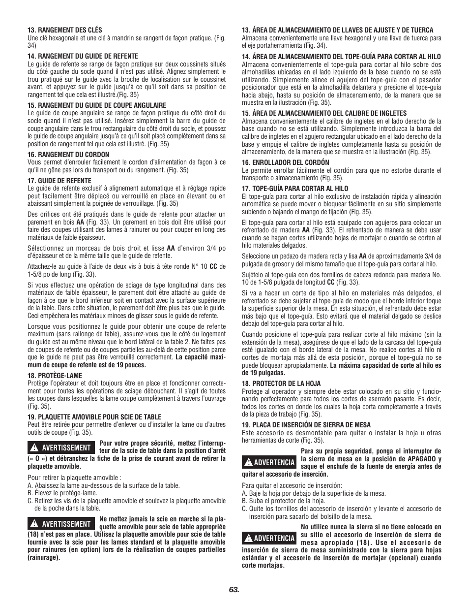 Skil 3700 User Manual | Page 63 / 112