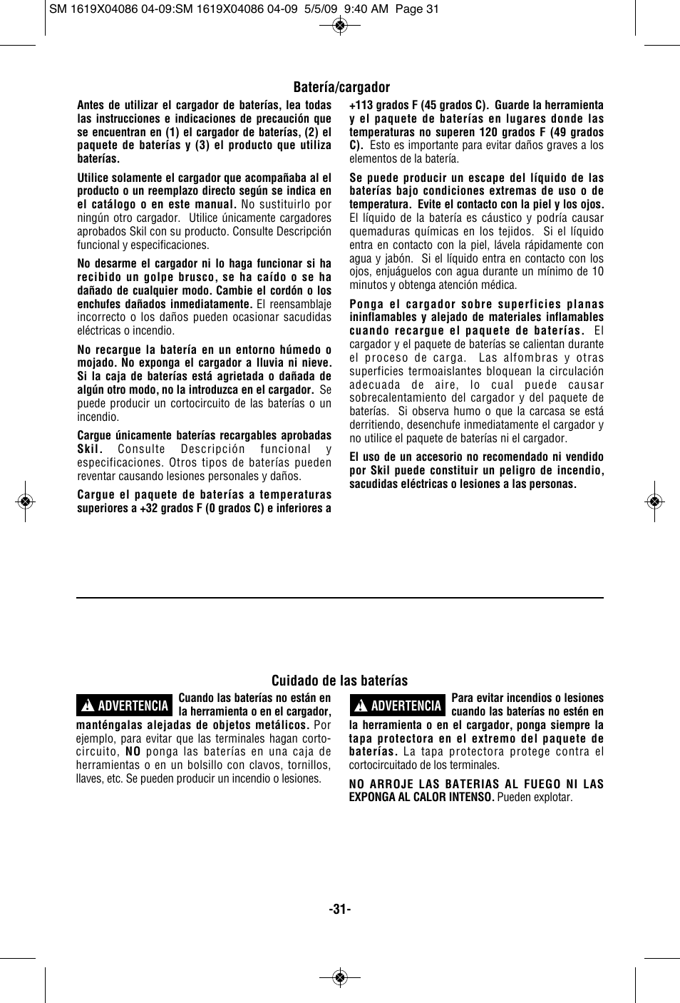Skil 2250 User Manual | Page 31 / 44