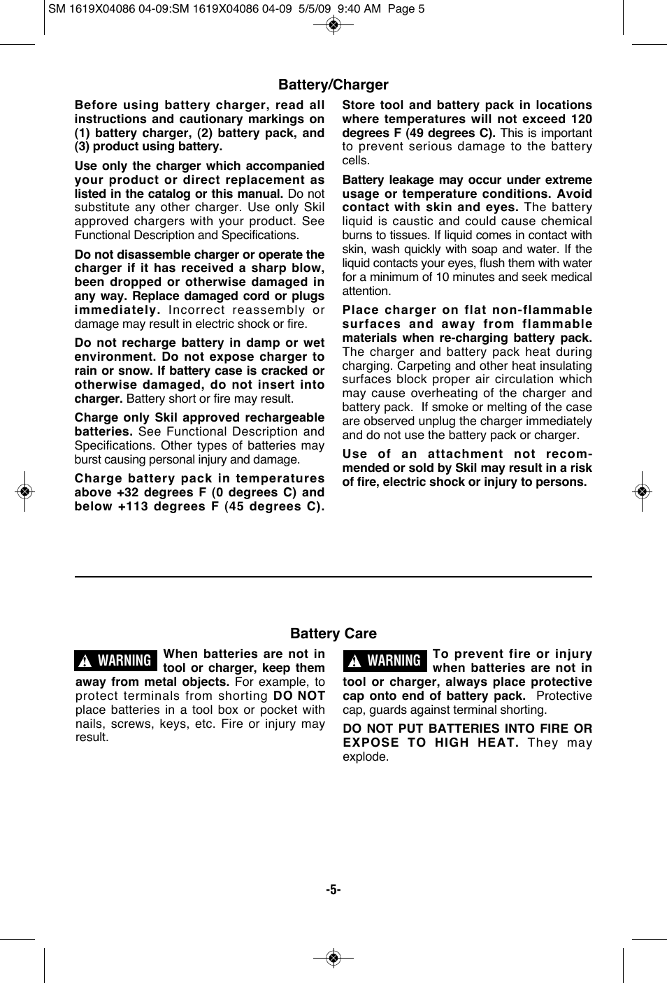 Skil 2250 User Manual | Page 5 / 44