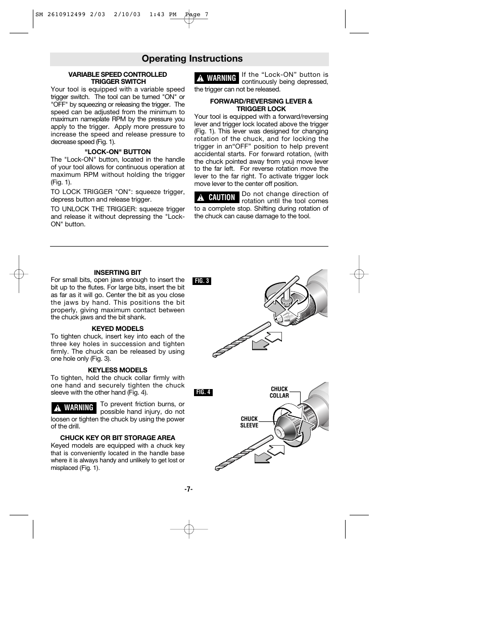 Operating instructions | Skil 6330 User Manual | Page 7 / 32