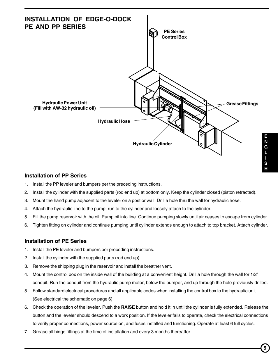 Installation of edge-o-dock pe and pp series | Skil FM Series User Manual | Page 5 / 40