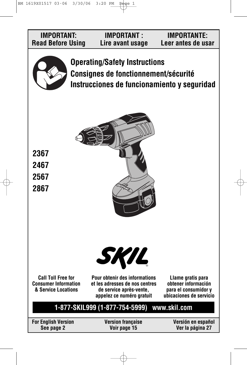 Skil 2867 User Manual | 40 pages