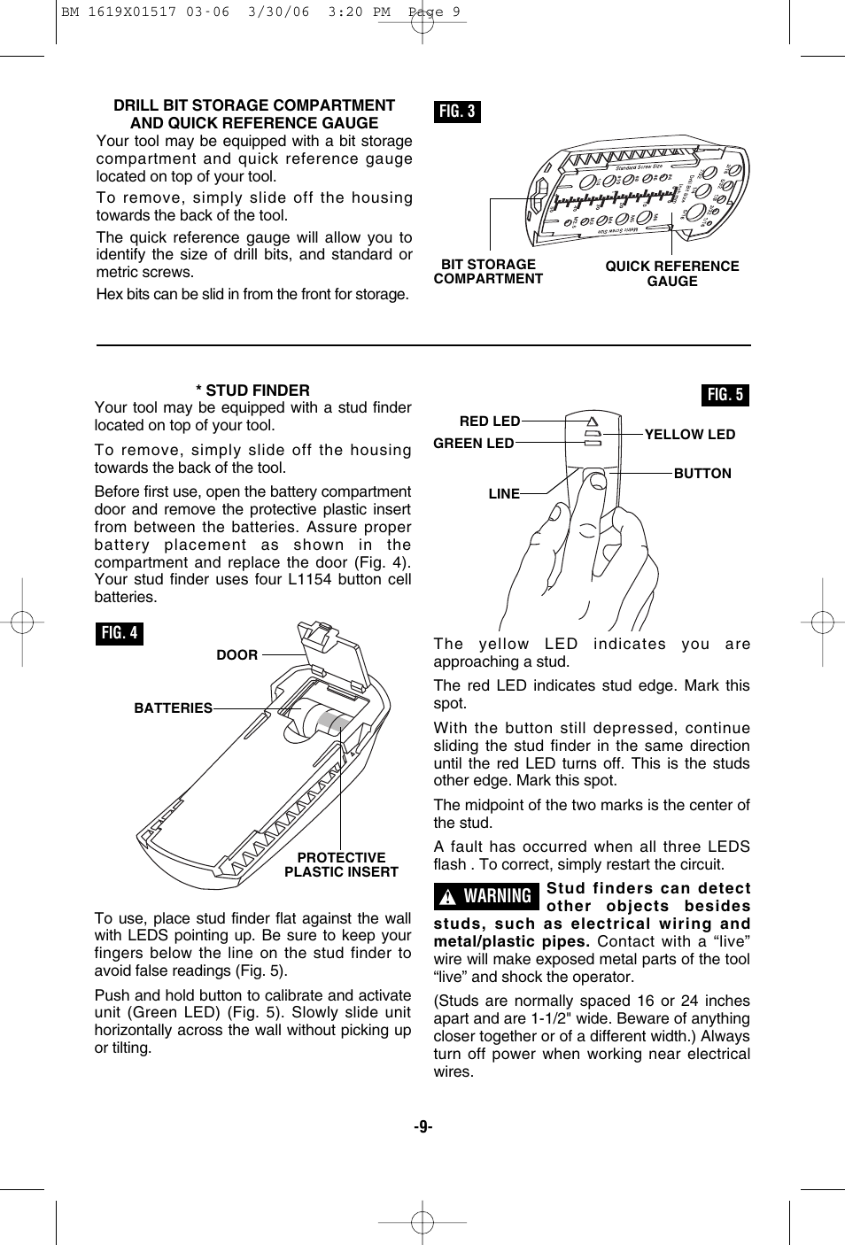 Warning | Skil 2867 User Manual | Page 9 / 40