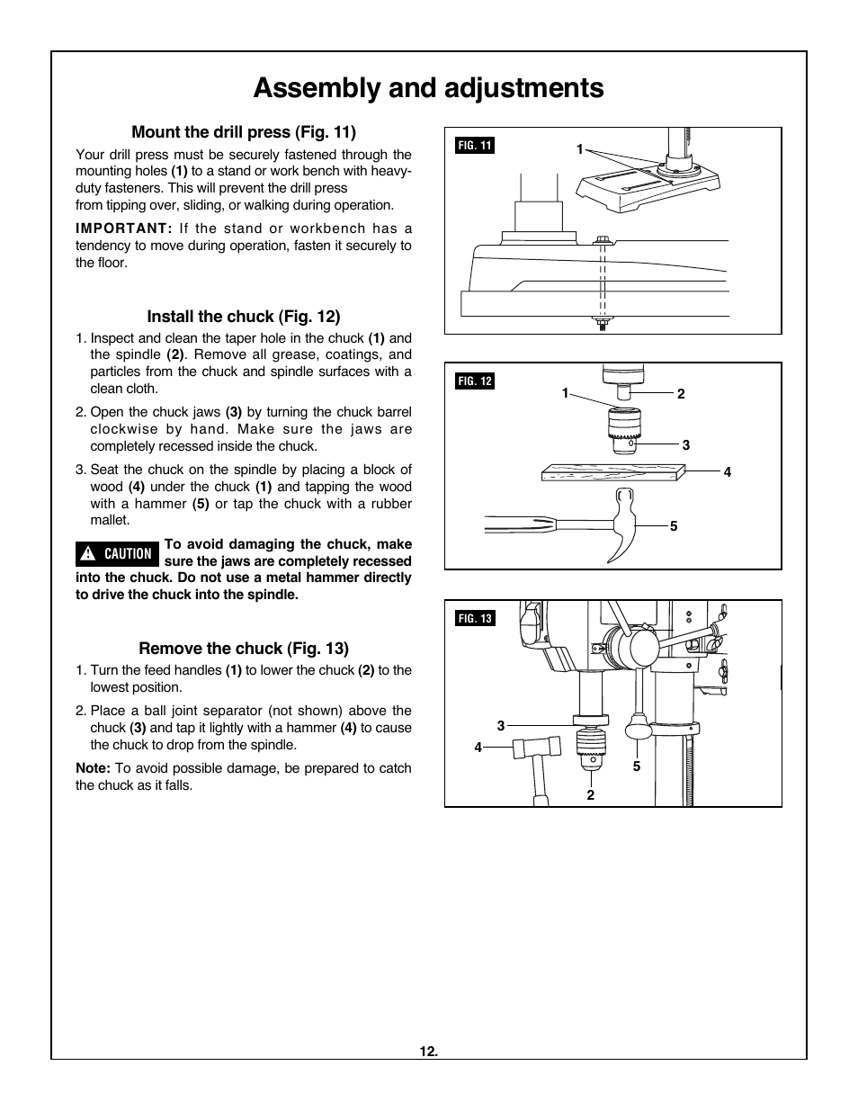 Assembly and adjustments | Skil 3320-01 User Manual | Page 12 / 60