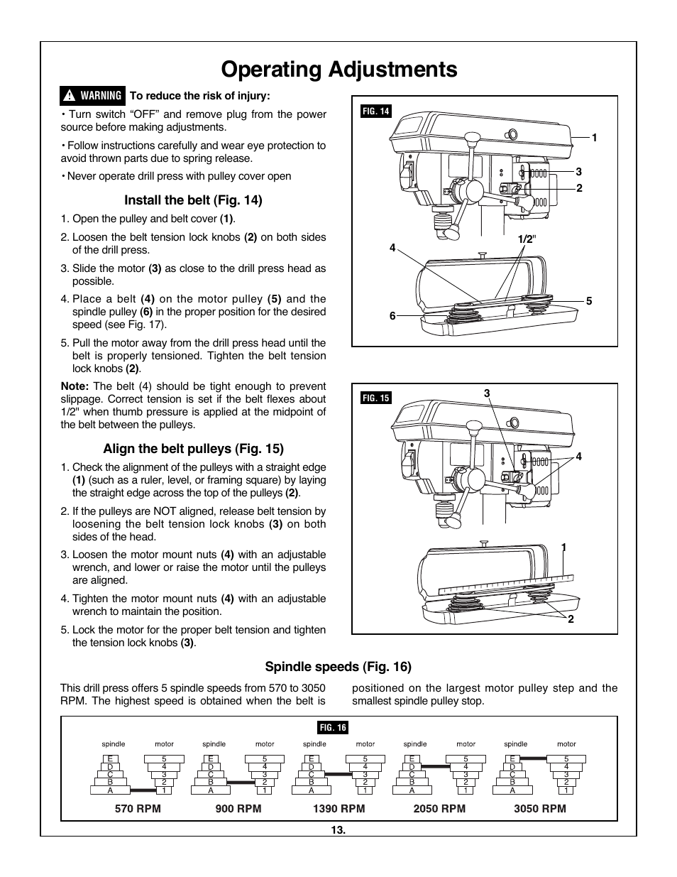 Operating adjustments | Skil 3320-01 User Manual | Page 13 / 60