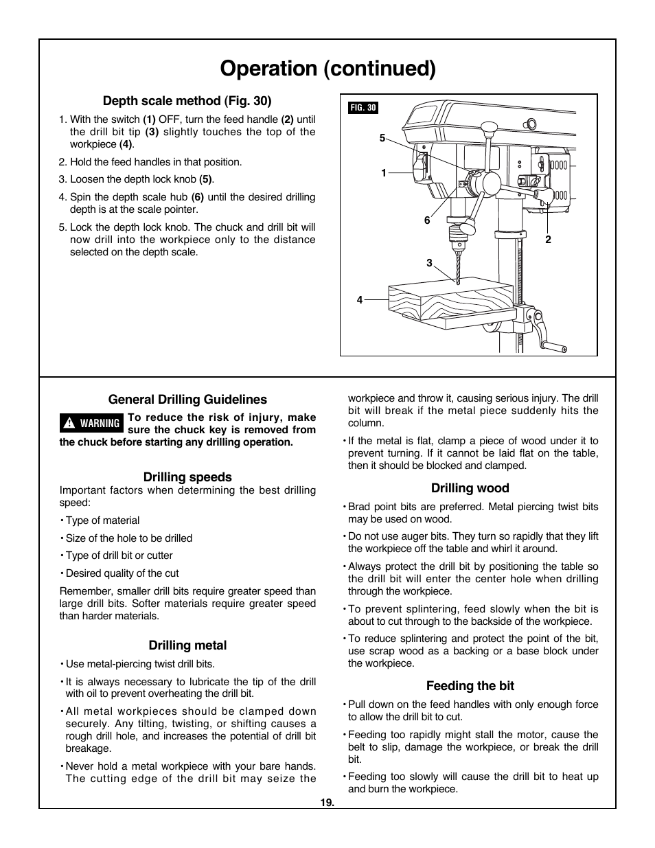 Operation (continued) | Skil 3320-01 User Manual | Page 19 / 60
