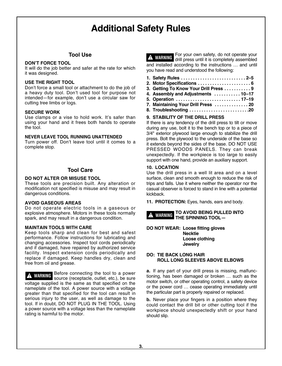 Additional safety rules | Skil 3320-01 User Manual | Page 3 / 60
