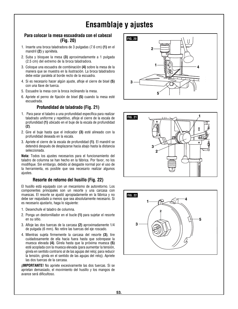 Ensamblaje y ajustes | Skil 3320-01 User Manual | Page 53 / 60