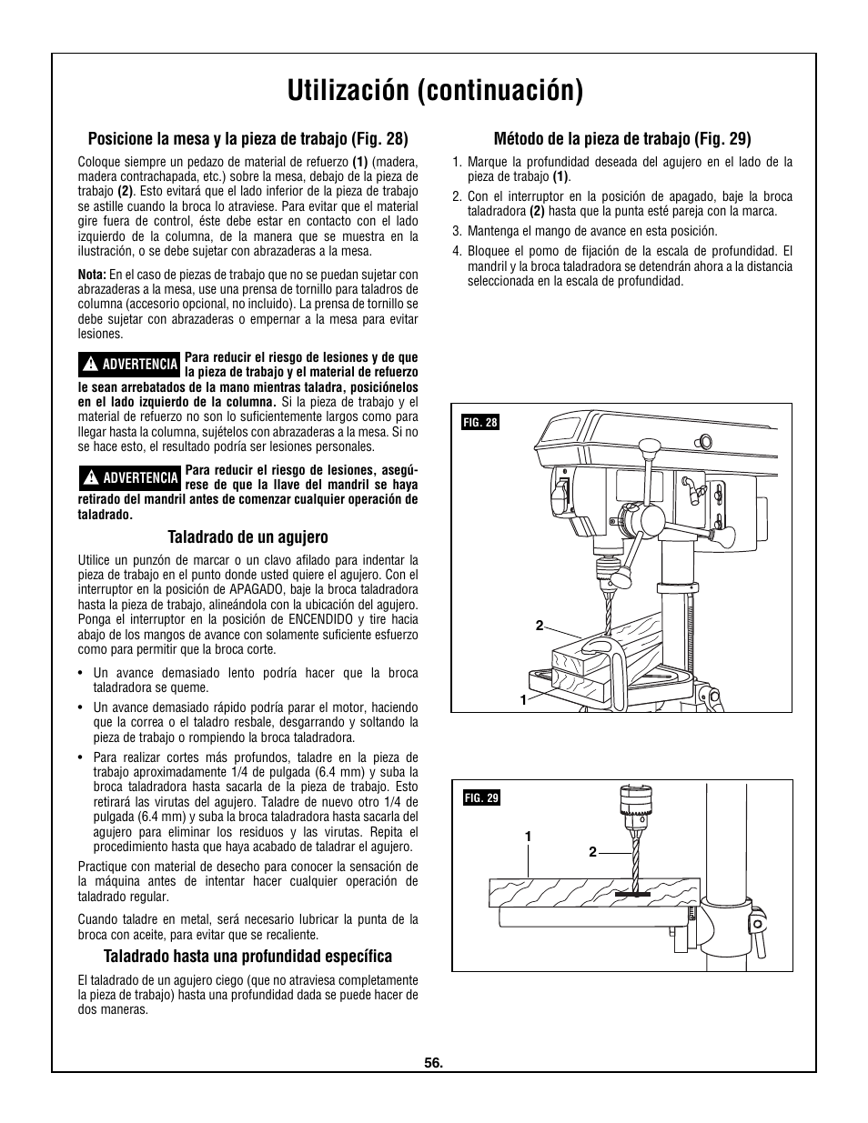 Utilización (continuación) | Skil 3320-01 User Manual | Page 56 / 60