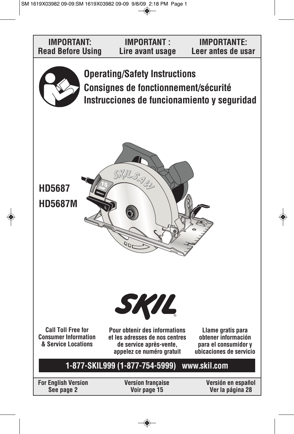 Skil HD5687 User Manual | 44 pages