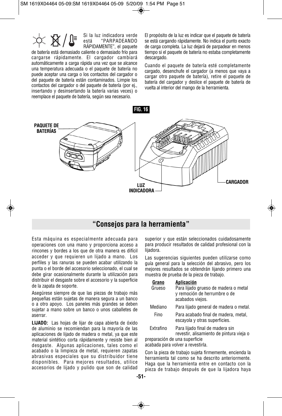 Consejos para la herramienta | Skil 7305 User Manual | Page 51 / 56