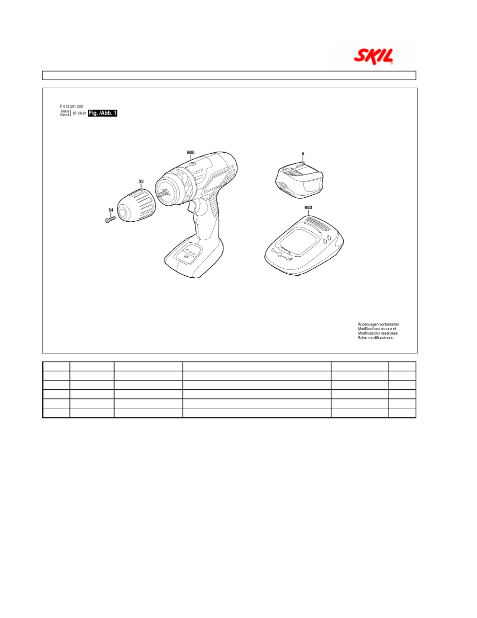 Skil 251 User Manual | 1 page