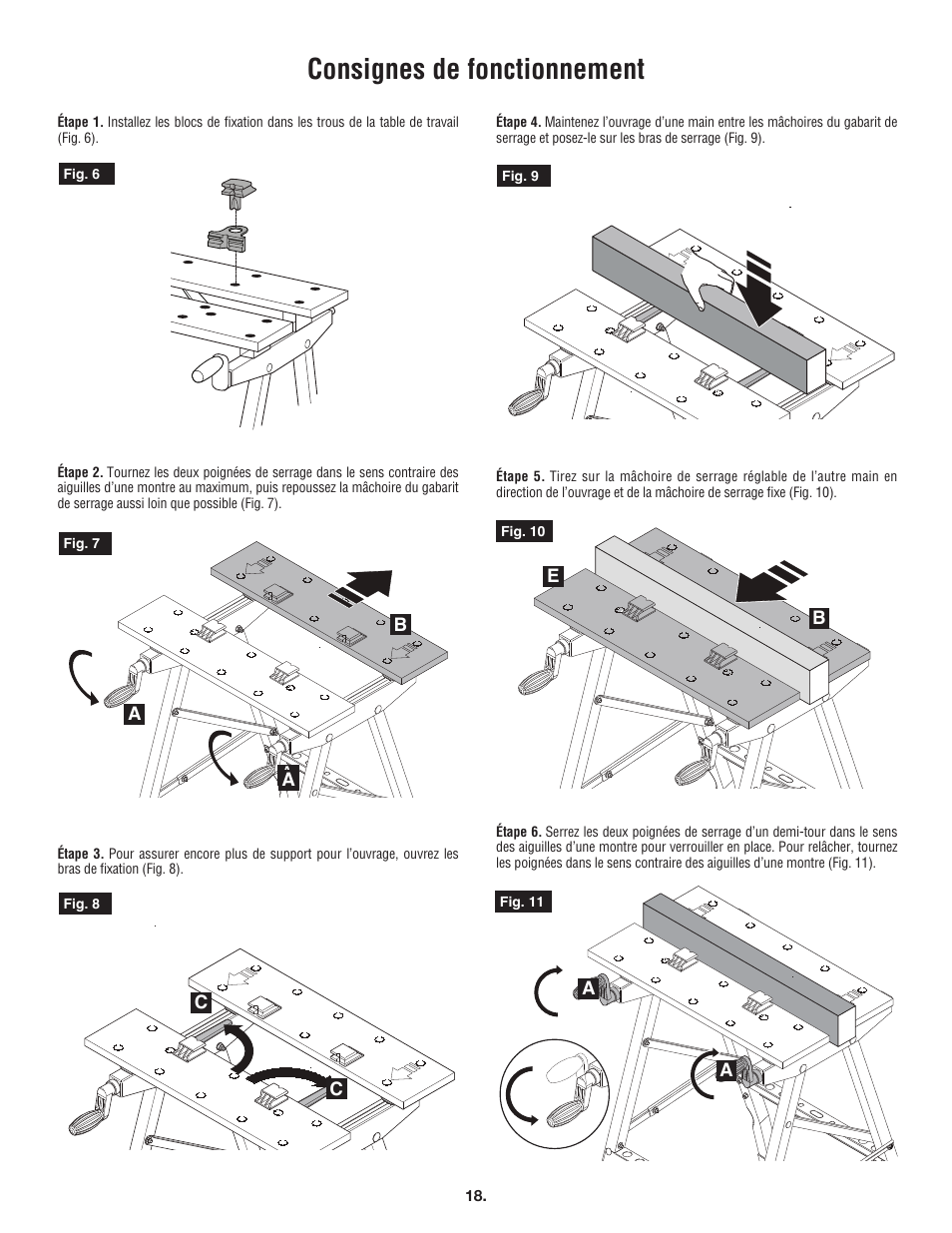 Consignes de fonctionnement | Skil 3110 User Manual | Page 18 / 32