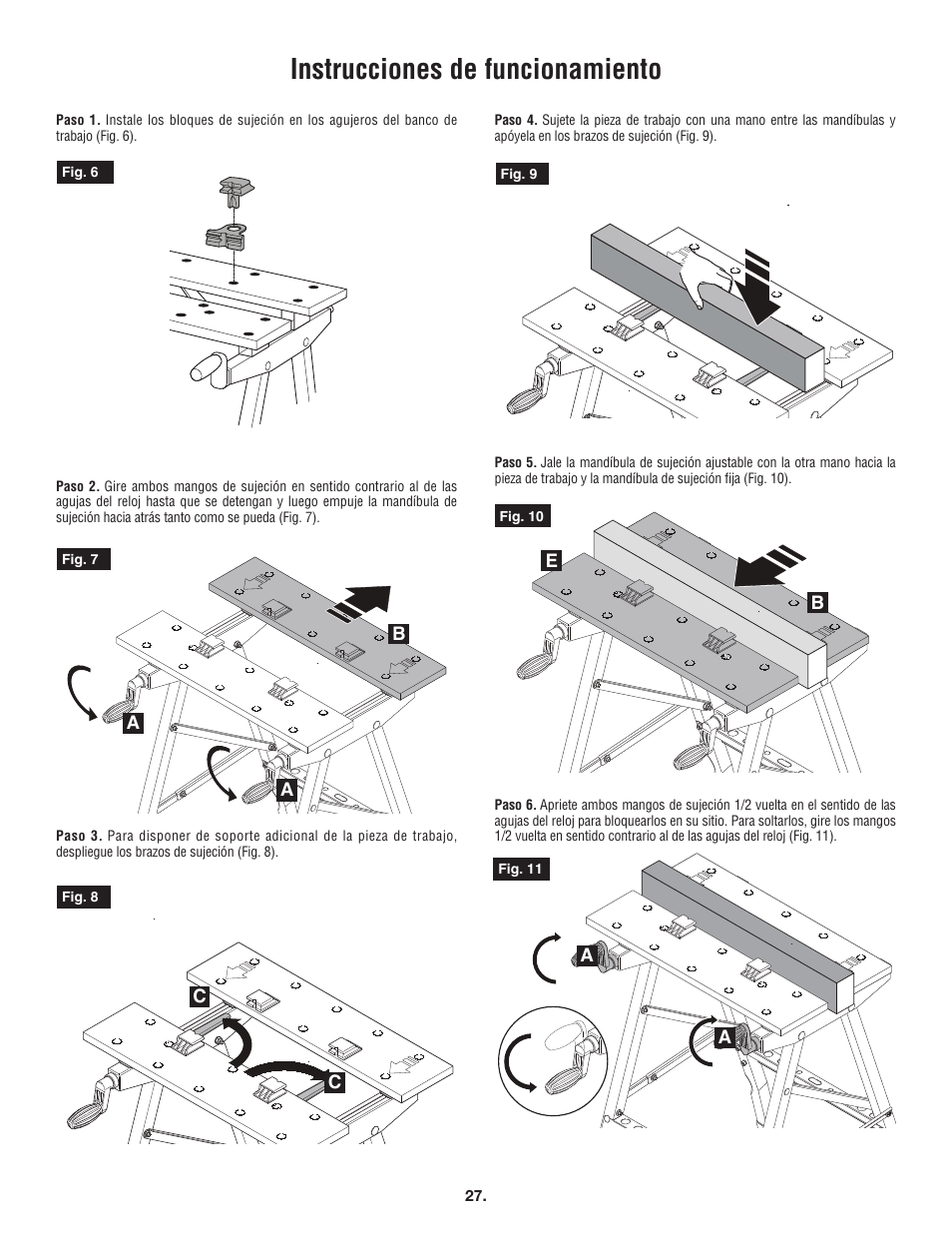 Instrucciones de funcionamiento | Skil 3110 User Manual | Page 27 / 32