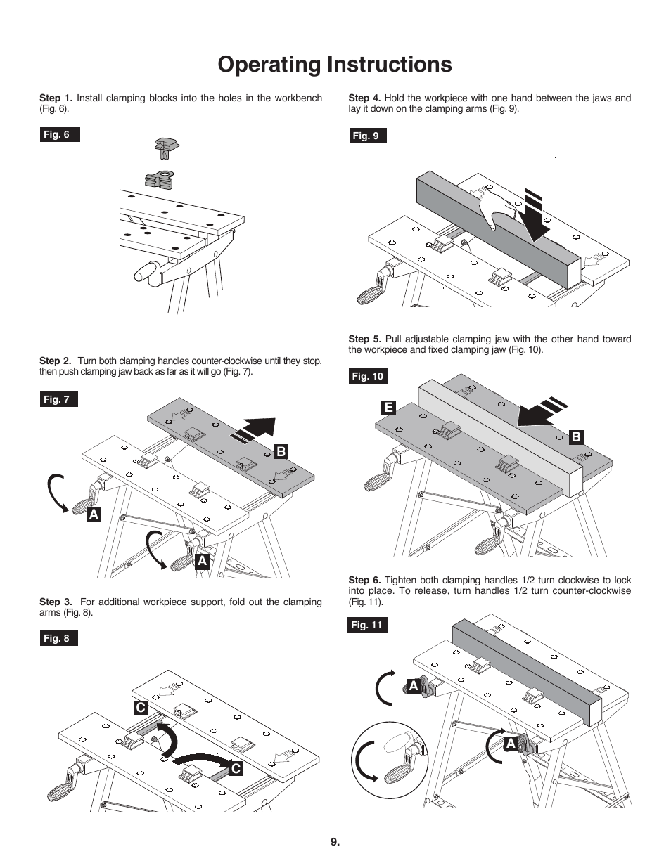 Operating instructions | Skil 3110 User Manual | Page 9 / 32