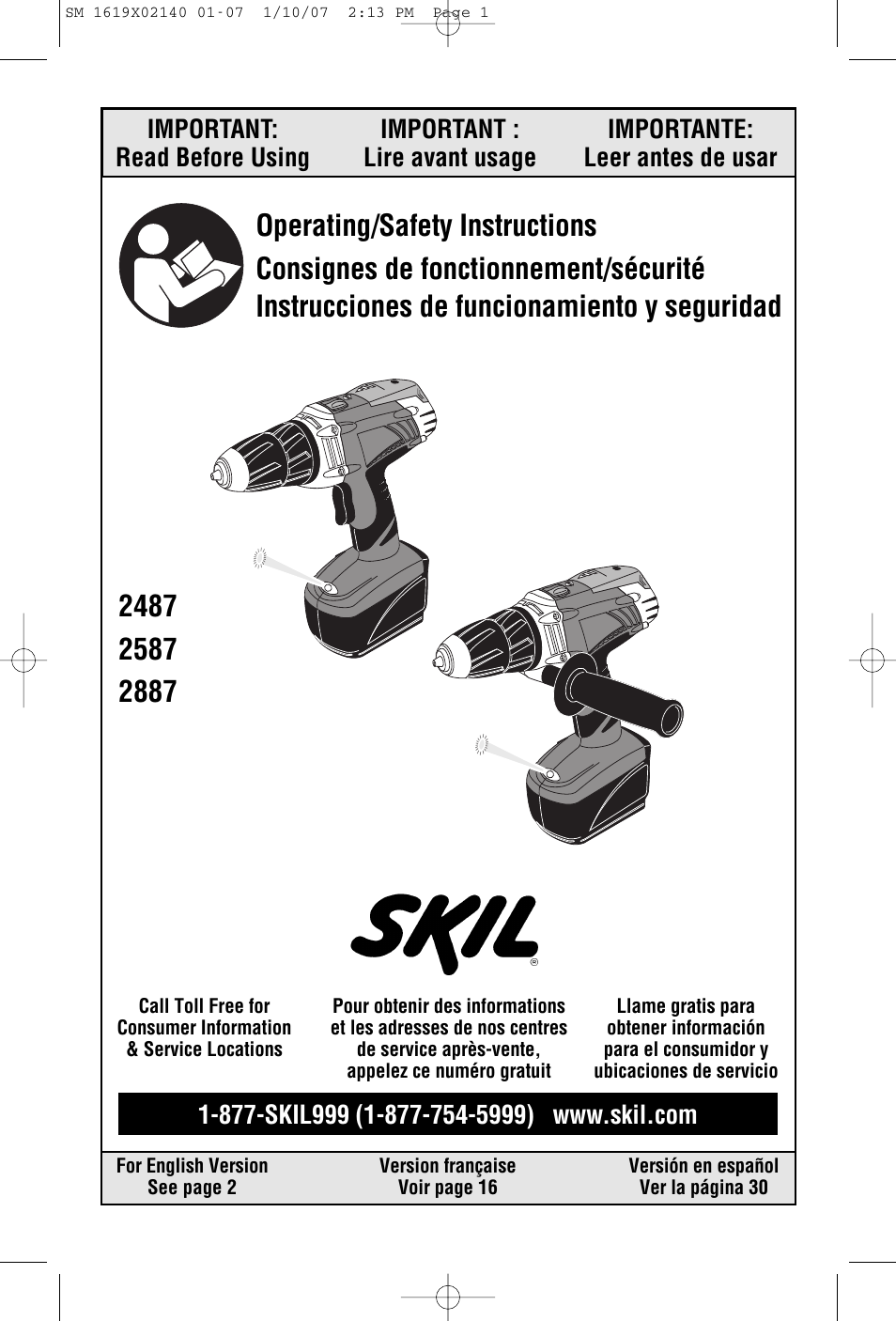 Skil 2587 User Manual | 44 pages