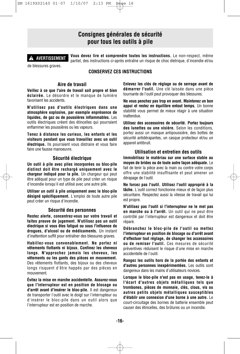 Skil 2587 User Manual | Page 16 / 44