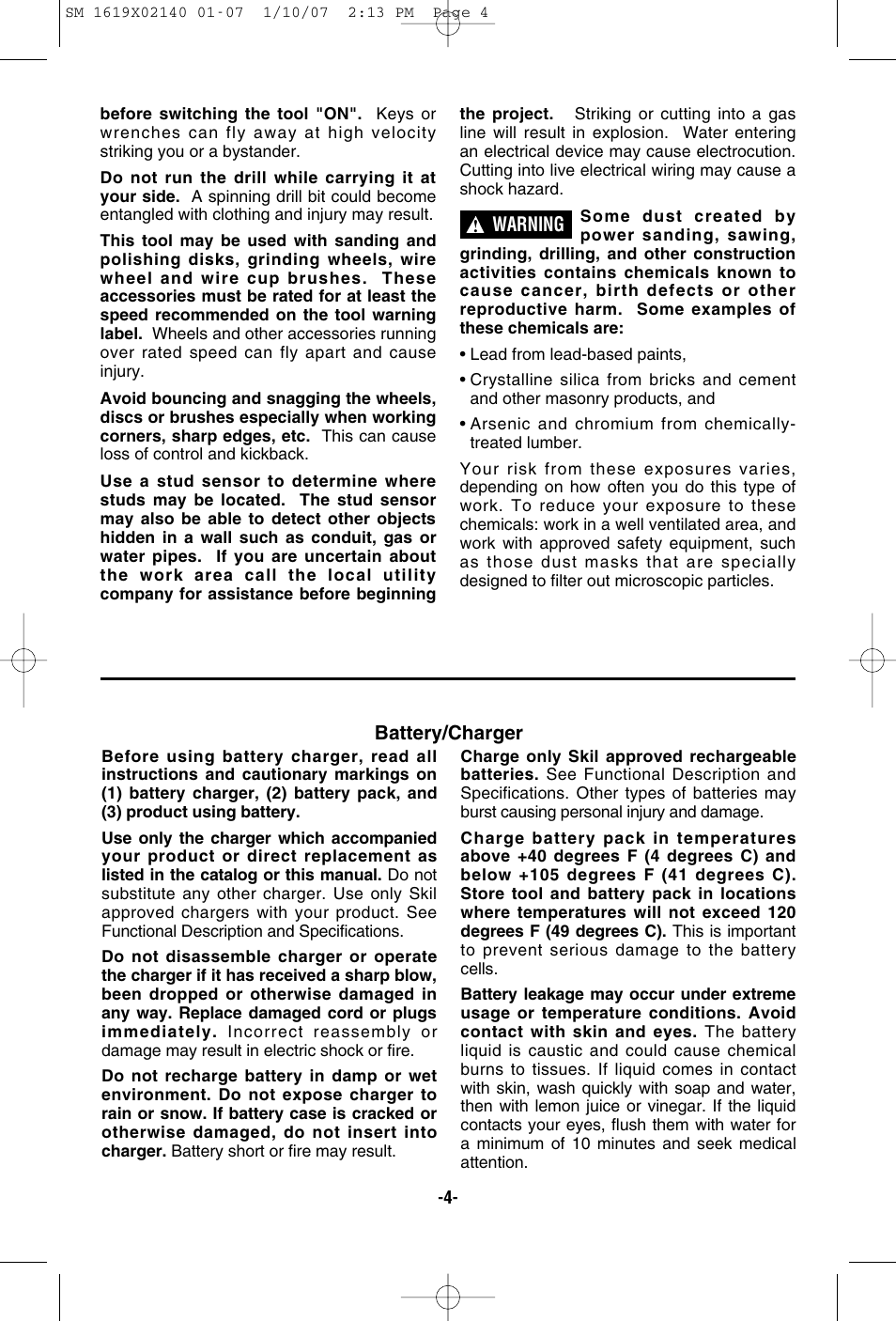 Skil 2587 User Manual | Page 4 / 44