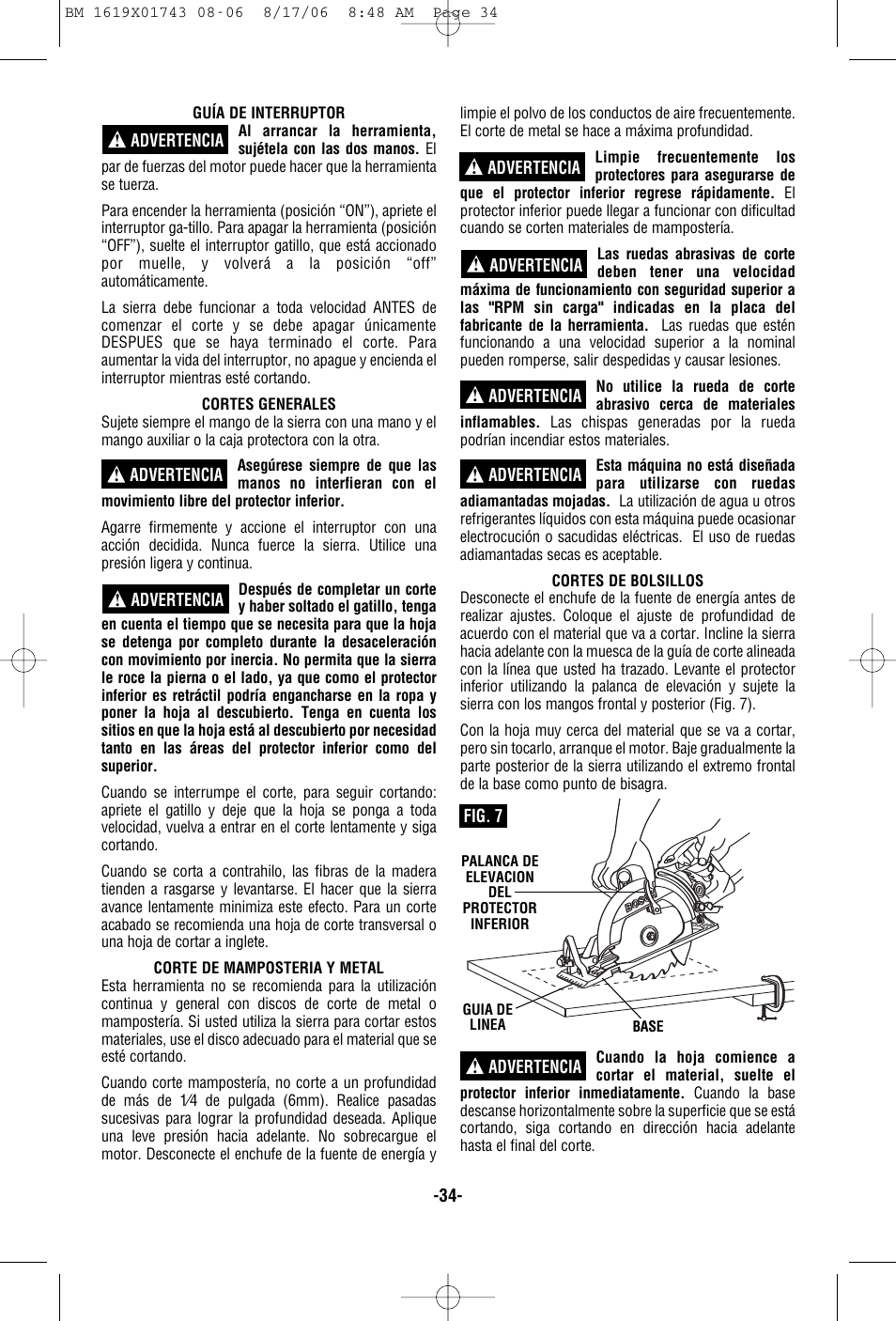 Skil 1677M User Manual | Page 34 / 40
