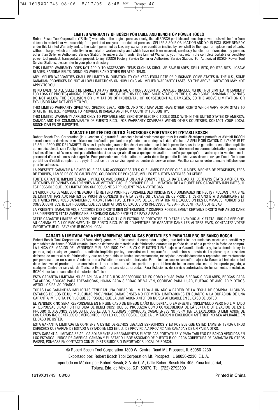 Skil 1677M User Manual | Page 40 / 40