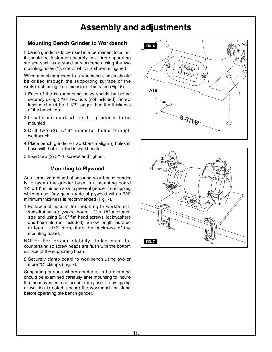 Assembly and adjustments | Skil 3380-01 User Manual | Page 11 / 44
