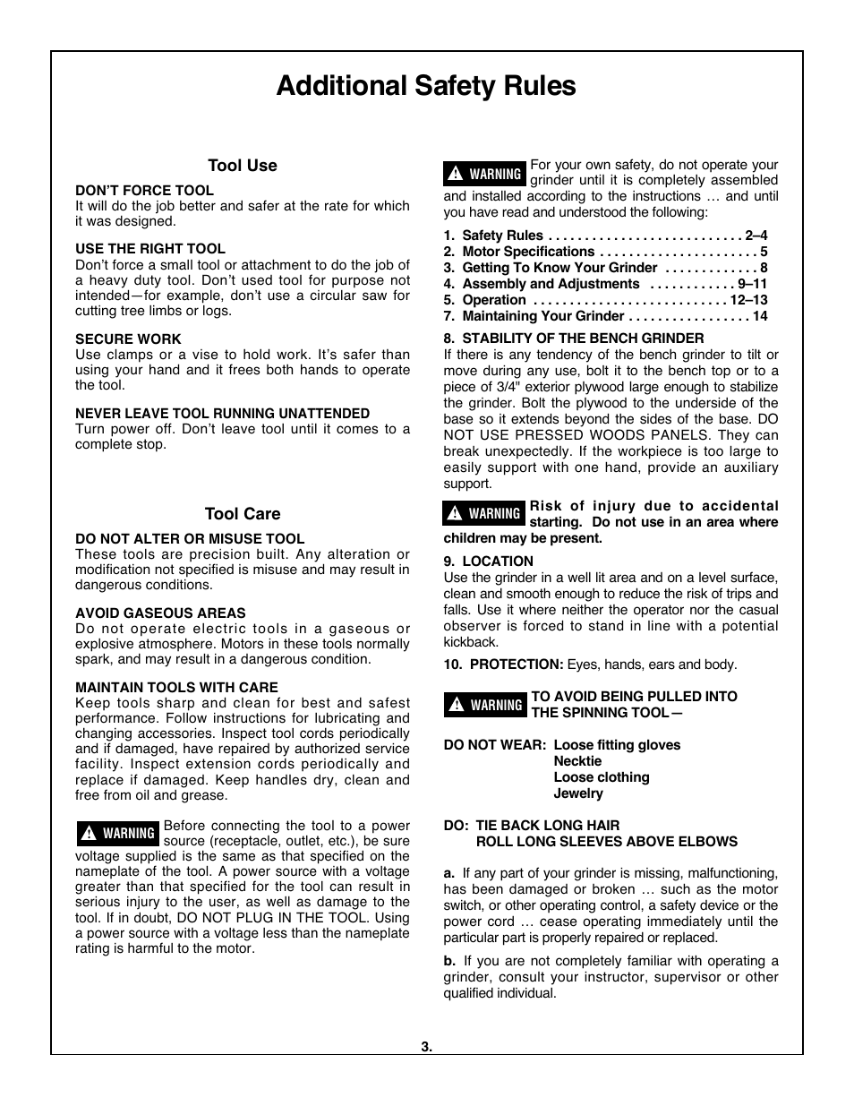 Additional safety rules | Skil 3380-01 User Manual | Page 3 / 44