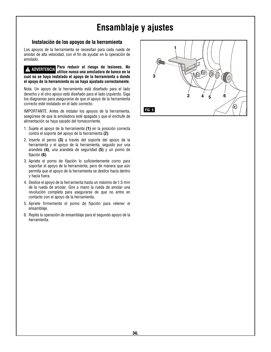Ensamblaje y ajustes | Skil 3380-01 User Manual | Page 36 / 44