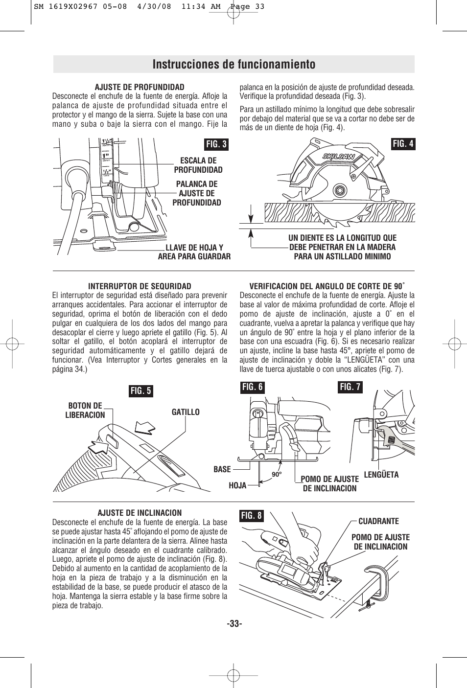 Instrucciones de funcionamiento | Skil 5680 User Manual | Page 33 / 40