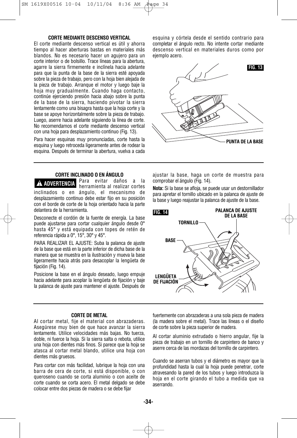 Advertencia | Skil 4485 User Manual | Page 34 / 40
