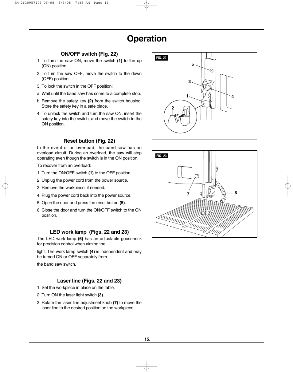 Operation | Skil 3385-01 User Manual | Page 15 / 56