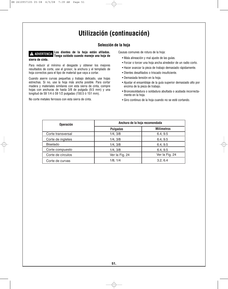 Utilización (continuación) | Skil 3385-01 User Manual | Page 51 / 56