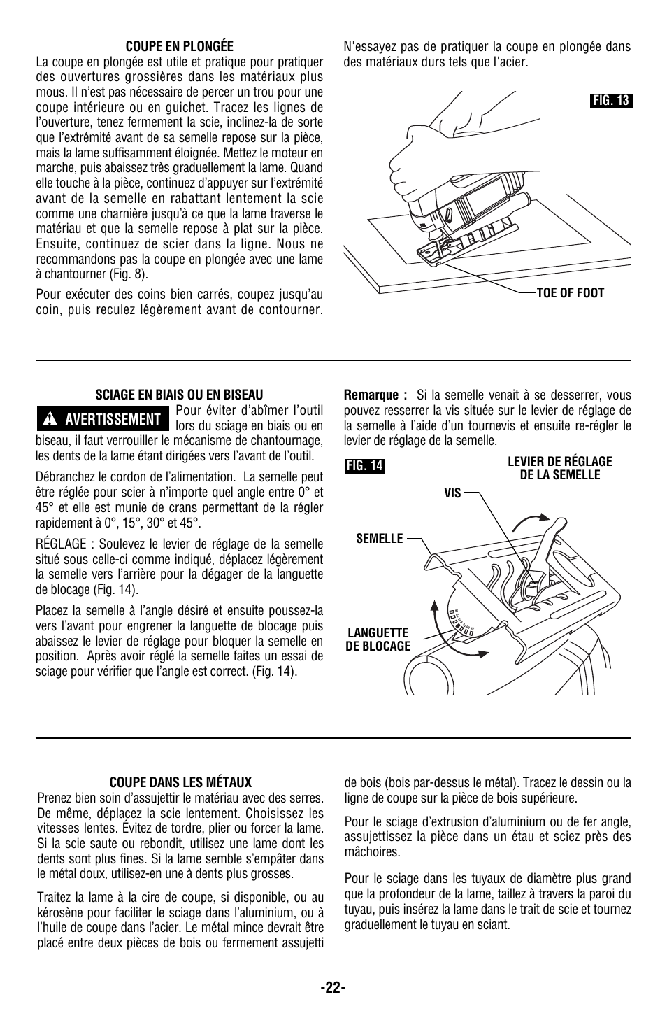 Avertissement | Skil 4480 User Manual | Page 22 / 40