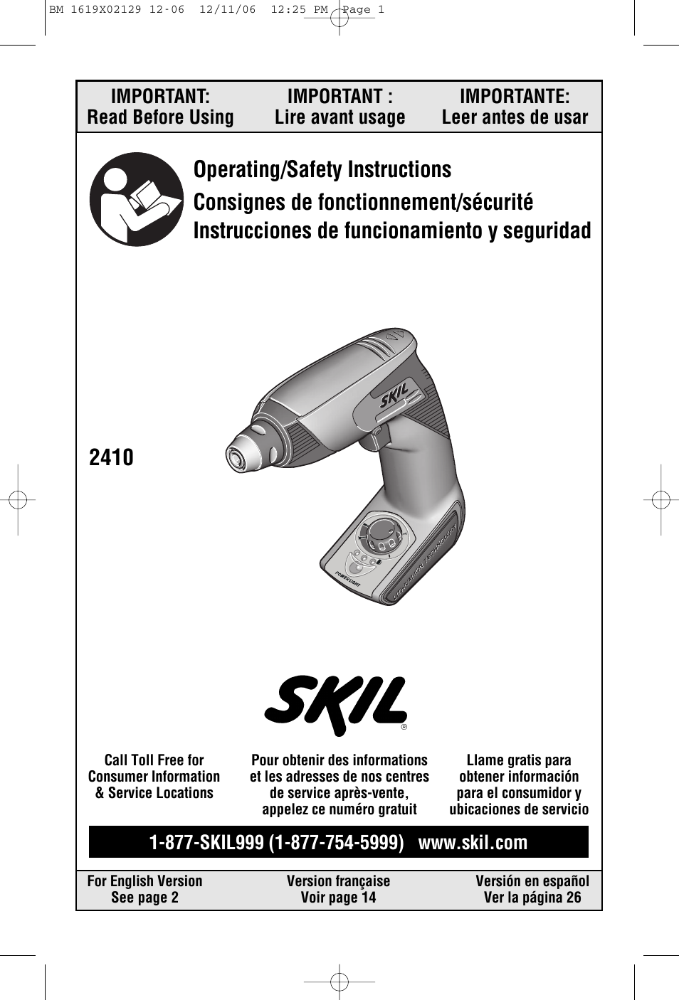 Skil 2410 User Manual | 40 pages