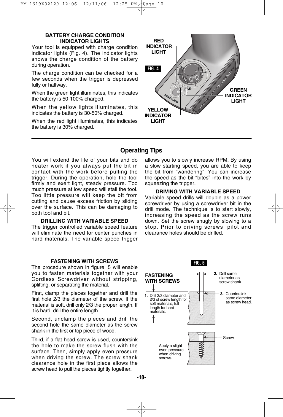 Operating tips | Skil 2410 User Manual | Page 10 / 40