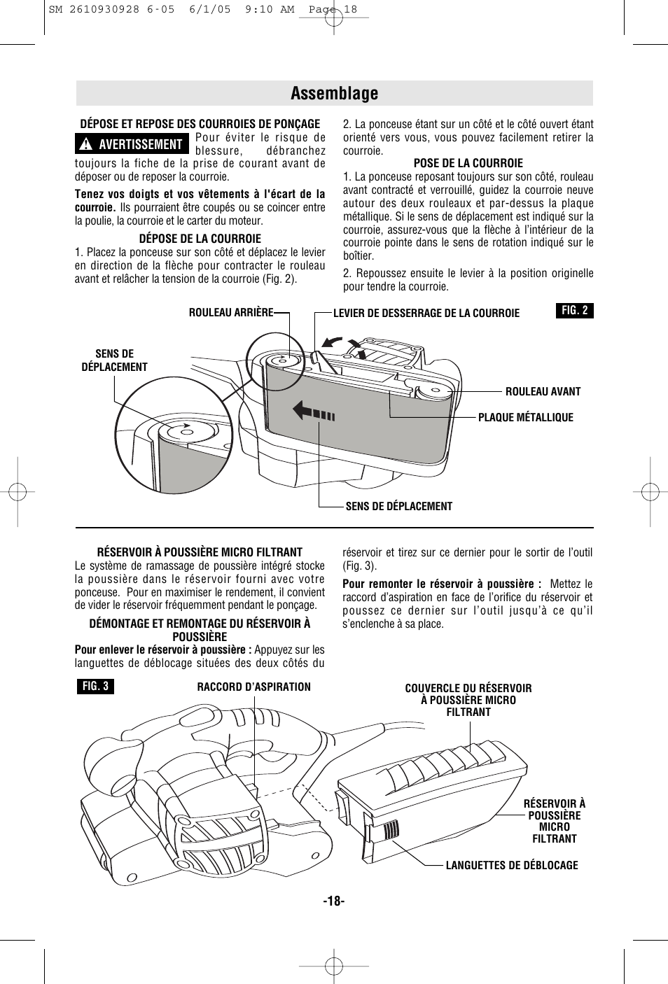 Assemblage | Skil 7500 User Manual | Page 18 / 36
