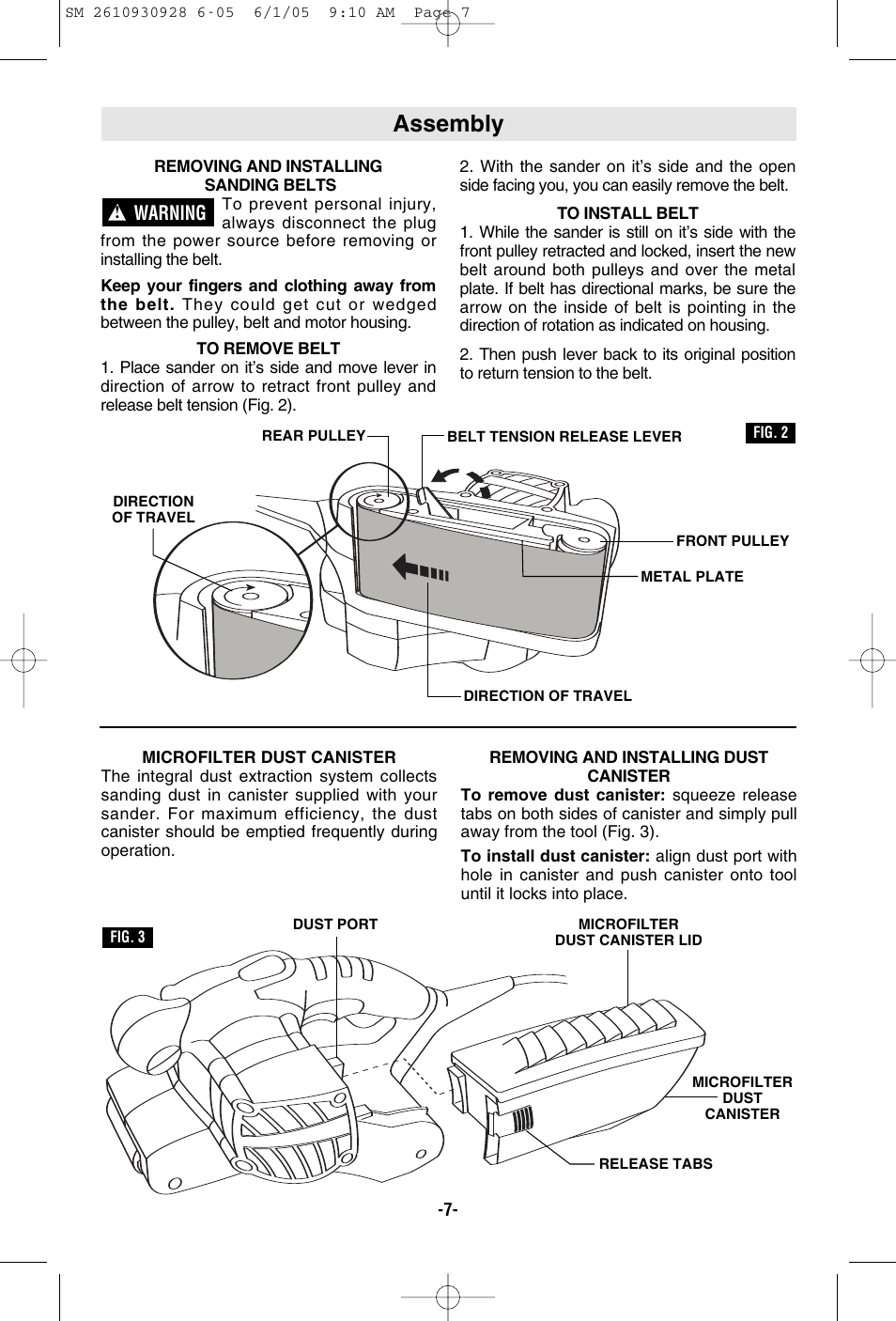 Assembly, Warning | Skil 7500 User Manual | Page 7 / 36