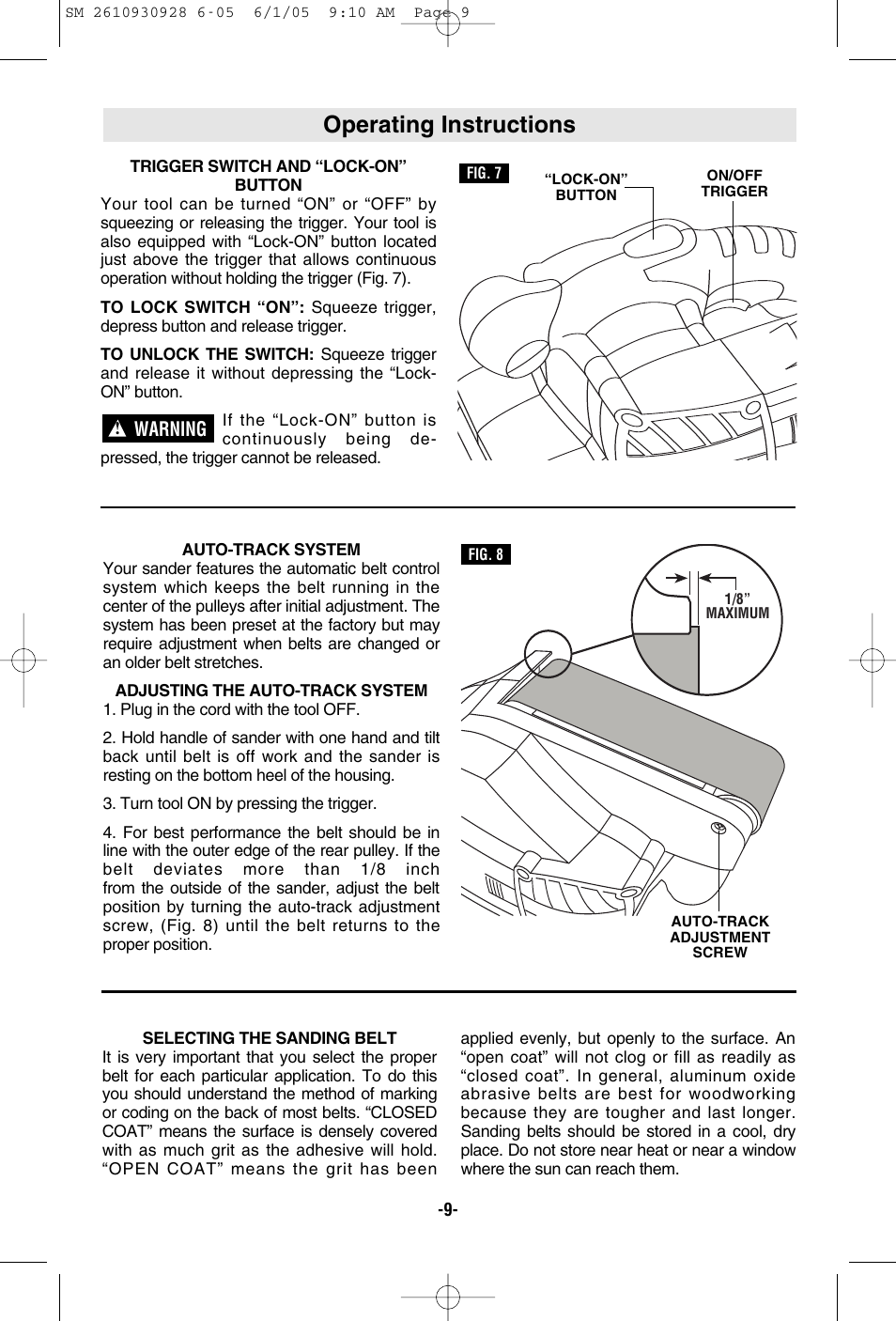 Operating instructions | Skil 7500 User Manual | Page 9 / 36
