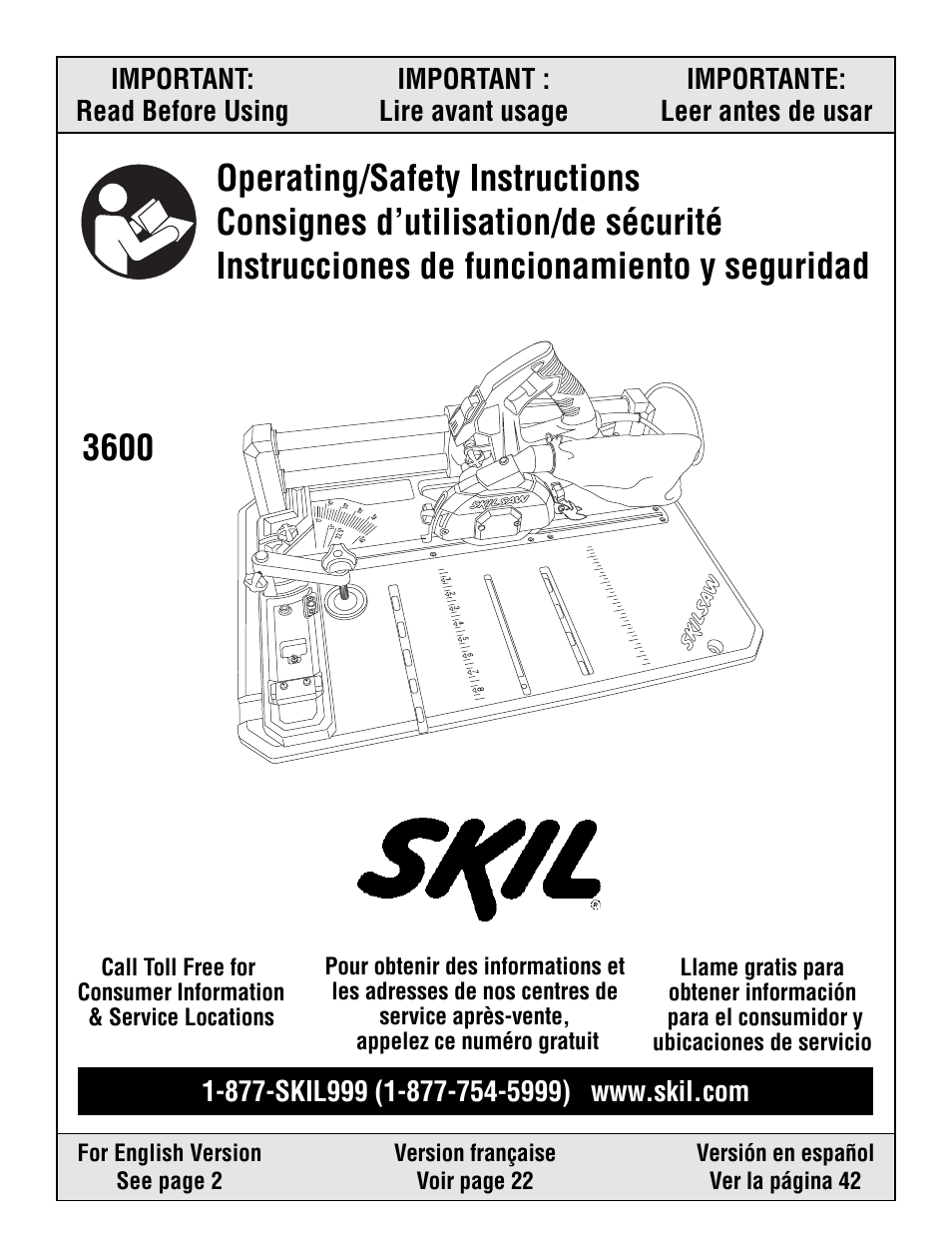 Skil 3600 User Manual | 64 pages