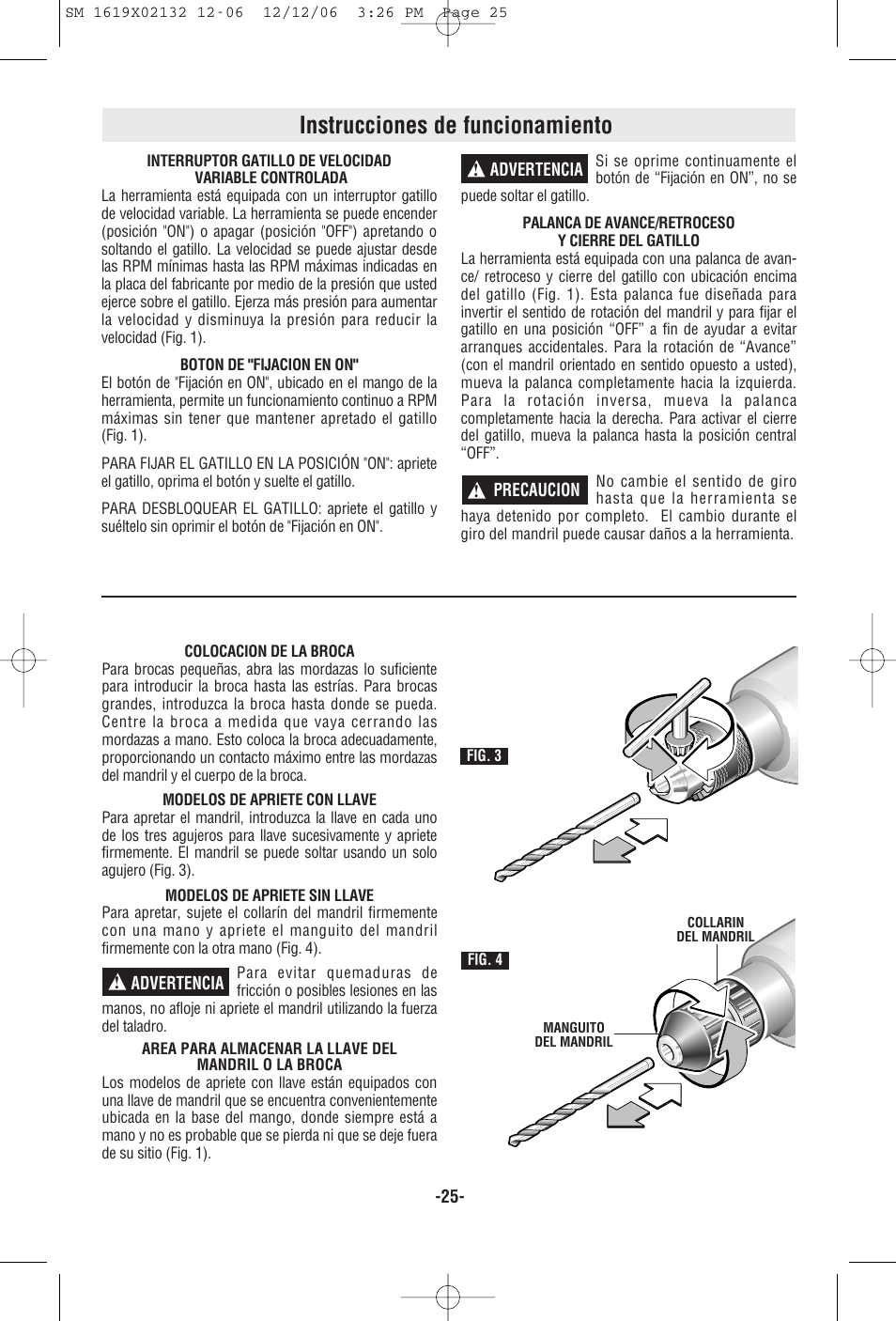 Instrucciones de funcionamiento | Skil 6210 User Manual | Page 25 / 32