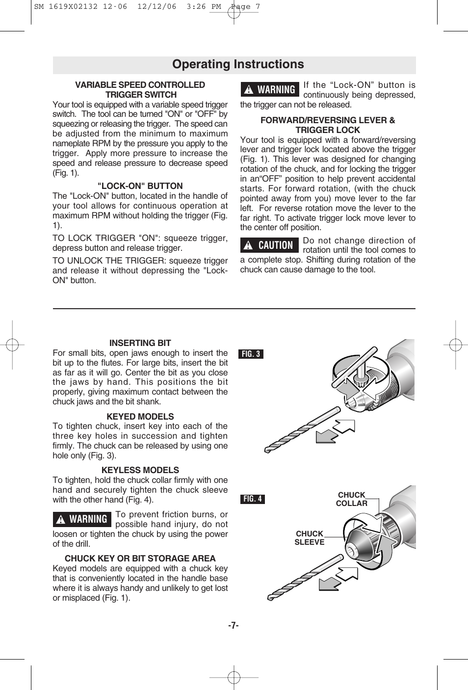 Operating instructions | Skil 6210 User Manual | Page 7 / 32