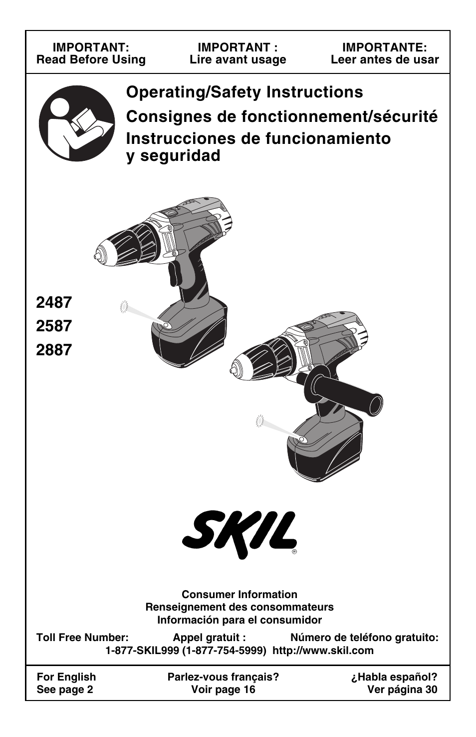 Skil 2487 2587 2887 User Manual | 44 pages