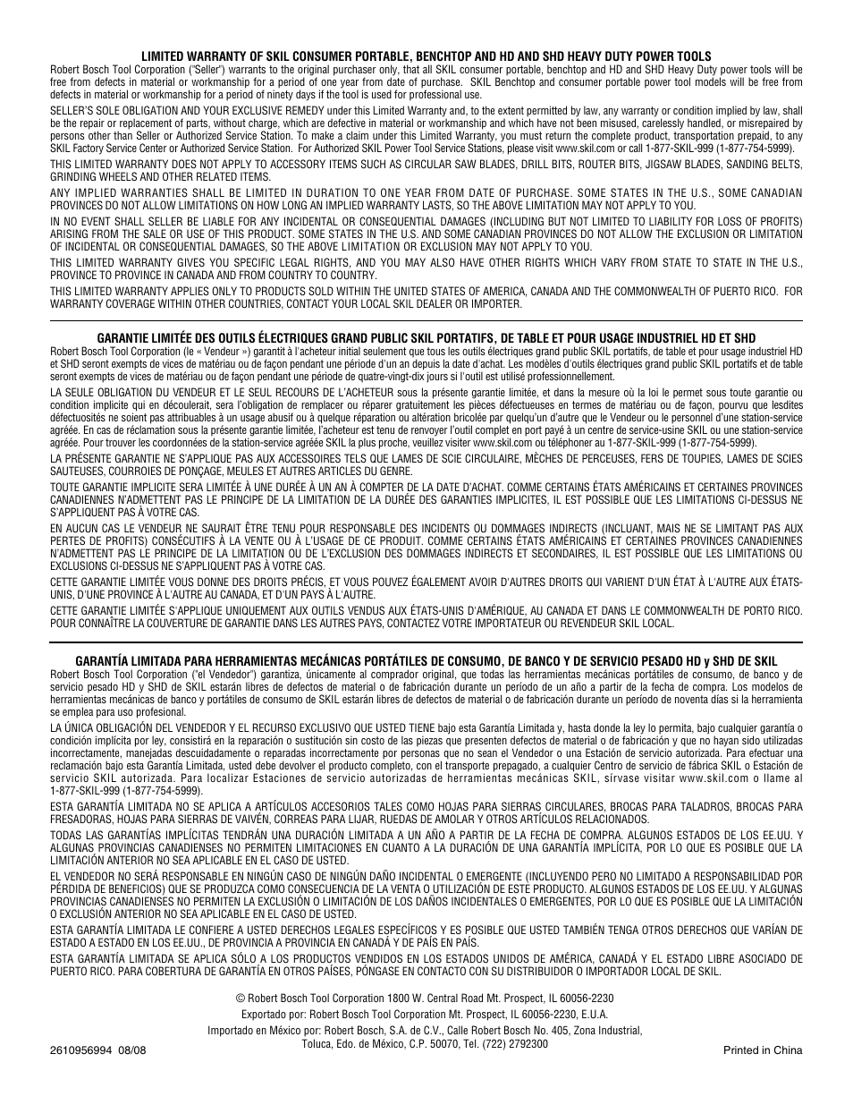 Skil 3305-01 User Manual | Page 64 / 64